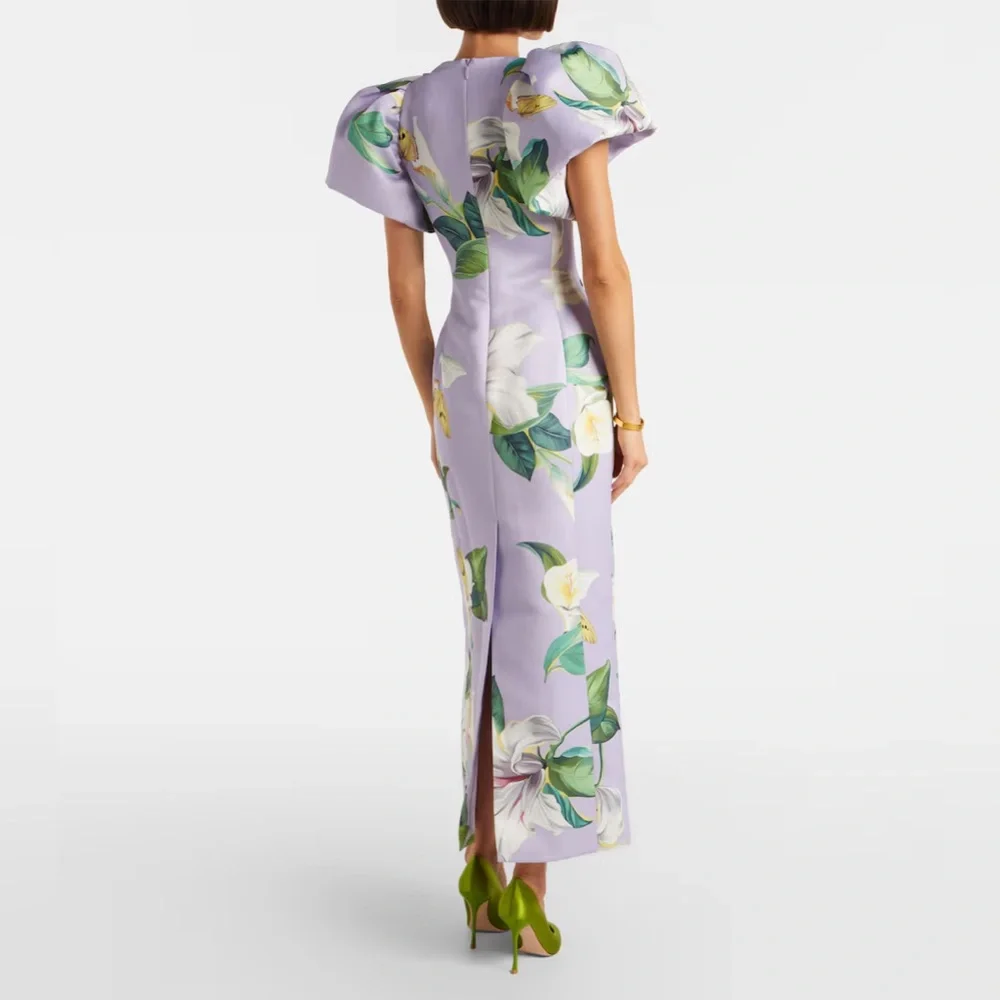 LEO LIN
Lucinda floral puff-sleeve maxi dress - Picture 8 of 9